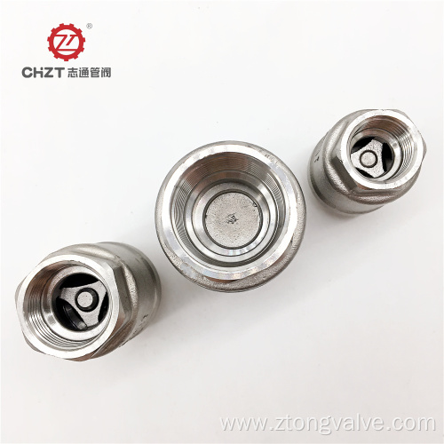 Stainless steel vertical check valve